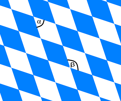 Ausschnitt der bayrischen Flagge