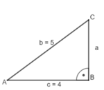 Rechtwinkliges Dreieck beta 90° b und c gegeben.png