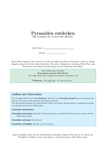 Datei:Hefter zum Lernpfad Pyramiden entdecken.pdf