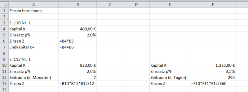 Datei:Zinsrechnung mit Tabellenkalkulation Lösung.png